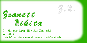 zsanett mikita business card